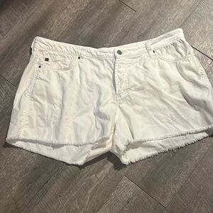 Dear John Denim Shorts Womens 32  Jean Frayed Hem